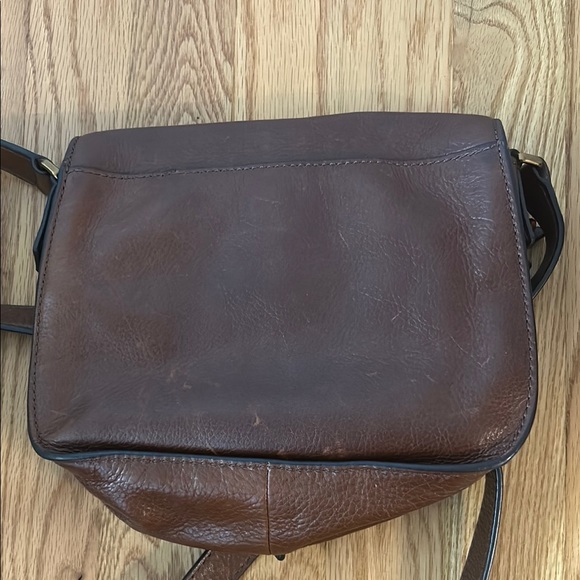 Fossil Brown Leather Crossbody Bag - Picture 2 of 6